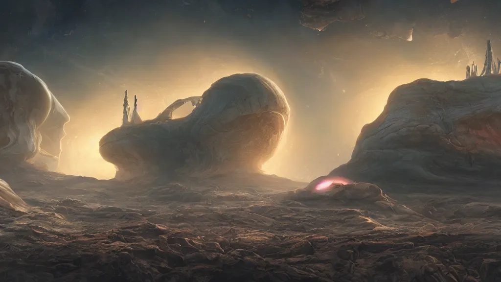 Image similar to alien planet in upheaval by arthur haas, cinematic matte painting