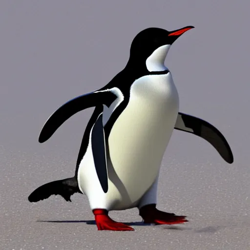 Prompt: The happiest penguin on the Earth
