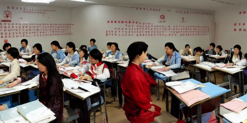 Image similar to a chinese xinjiang re-education centre