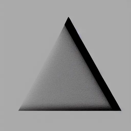 Prompt: a simple triangle with a soft shadow behind a light background, minimalistic corporative art, trending on artstation, minimalism