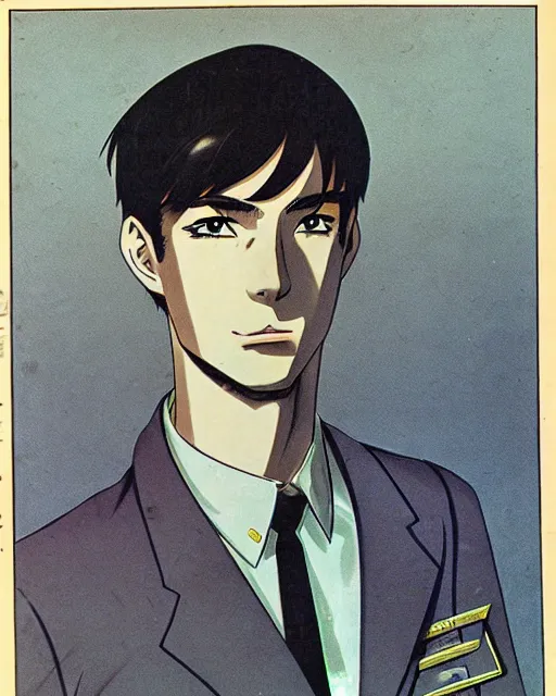 Prompt: portrait Anime guy as Yuri Nikulin Soviet Actor 1965 Operation Y and Shurik's Other Adventures