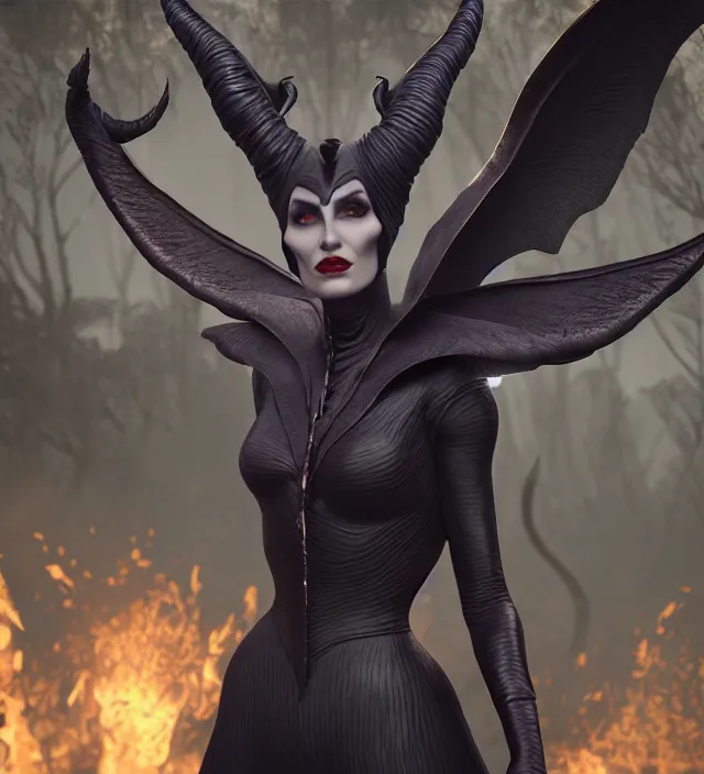 Image similar to male maleficent, very detailed texture, realistic shaded lighting, studio quality, digital art, dynamic background, unreal engine 5 rendered, octane rendered, pinnacle studio, naturel, trending on artstation, art style by ian sprigger