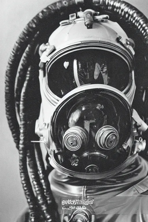 Image similar to extremely detailed studio portrait of space astronaut, alien tentacle protruding from eyes and mouth, alien tentacle breaking through helmet visor, helmet is off, full body, soft light, disturbing, shocking news, award winning photo by james van der zee