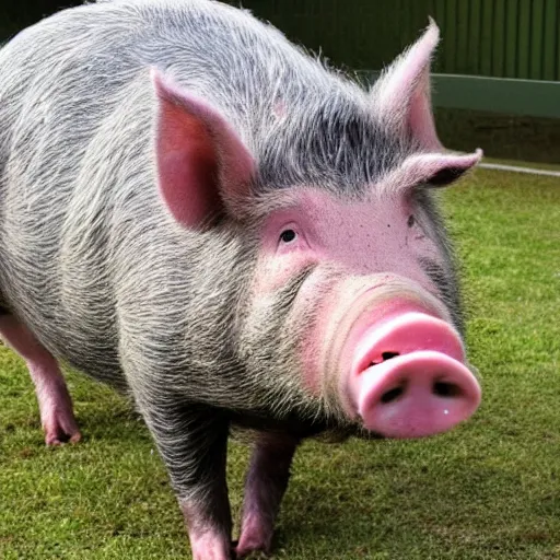 Image similar to scott morrison pig hybrid man boar creature