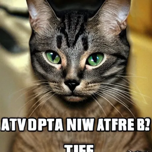 Image similar to cat terminator apocalyptic alcoholic