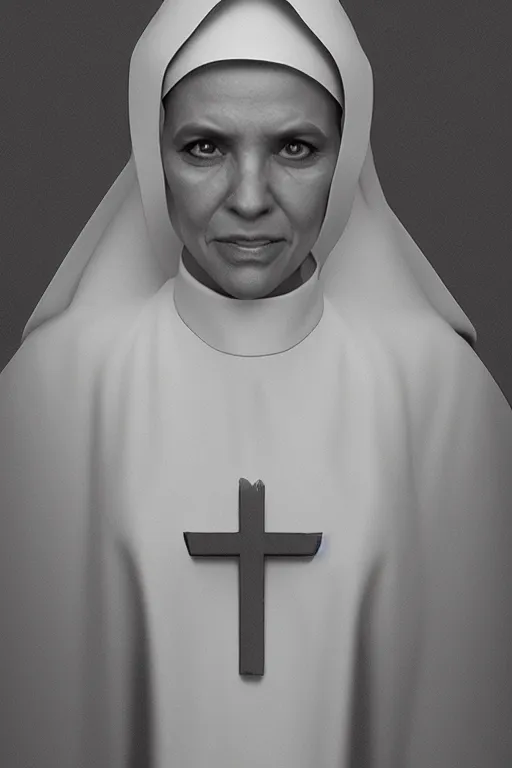 portrait of Daniel Trejo as church nun, intricate, | Stable Diffusion ...