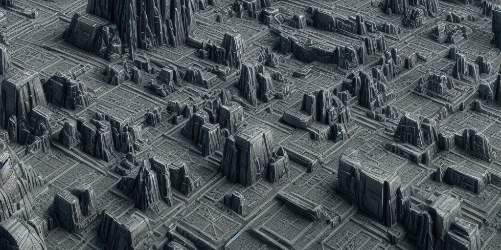 Image similar to ultra detailed, futuristic megalopolis carved into mountain wall, star wars, mandalorean, sci-fi, fantasy, dystopian, intricate details, monumental, photorealistic, surreal, artstation, concept art, smooth, sharp focus, atmospheric, hyperdetailed, Unreal Engine 5, cinema 4D, zbrush, octane render, Photorealism, 8k, cinematic, art by h.r. giger and artgerm and greg rutkowski and alphonse mucha and loish and WLOP