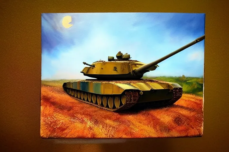 Image similar to t - 9 0, fantasy, painting, ultra realistic!!!, clear weather, golden hour, sharp focus