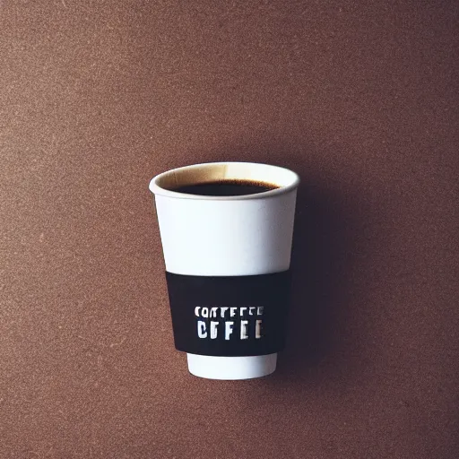 Prompt: a perfect photo of close-up coffee cup. Behance