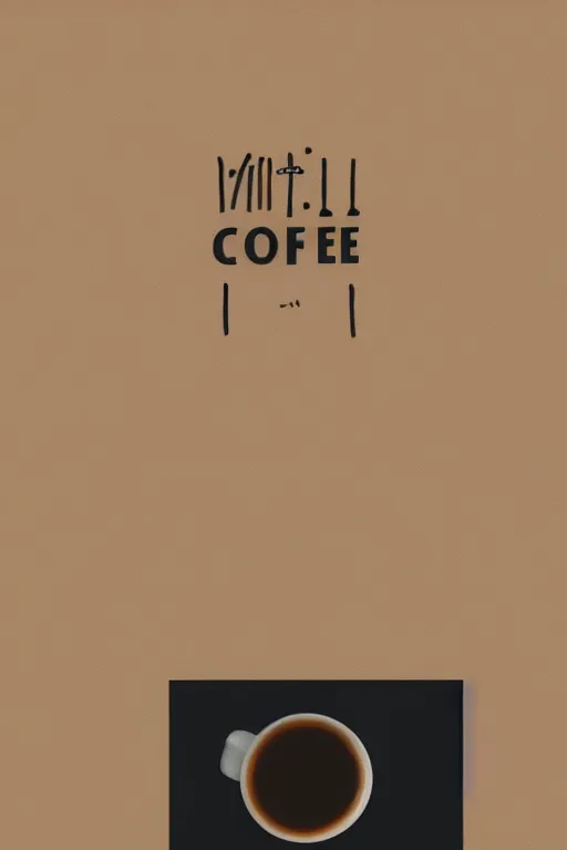 Prompt: minimalist boho style art of a cup of coffee