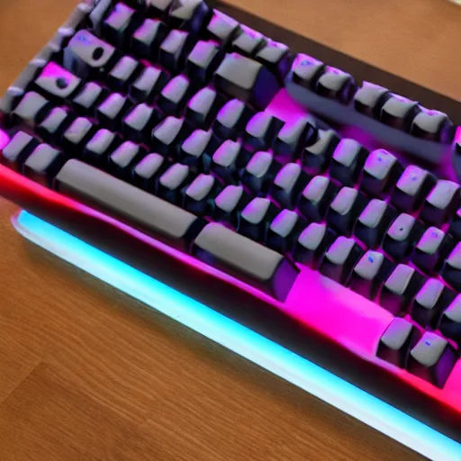 Image similar to hyperx keyboard made from jelly sugar free