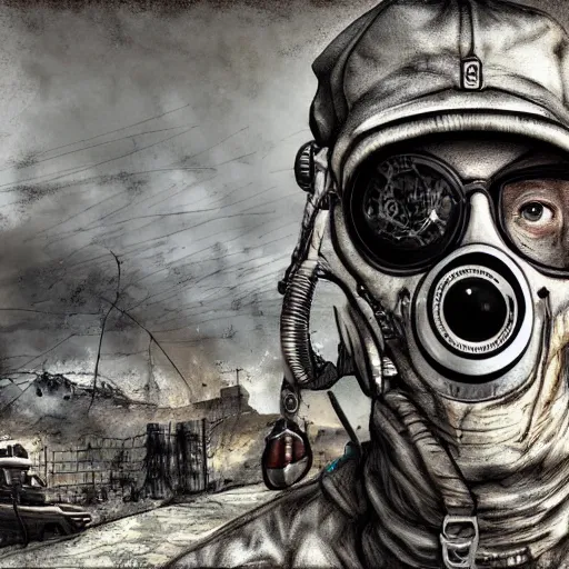 Image similar to the last selfie of mankind, post apocalyptic, digital art, highly detailed, photo realistic