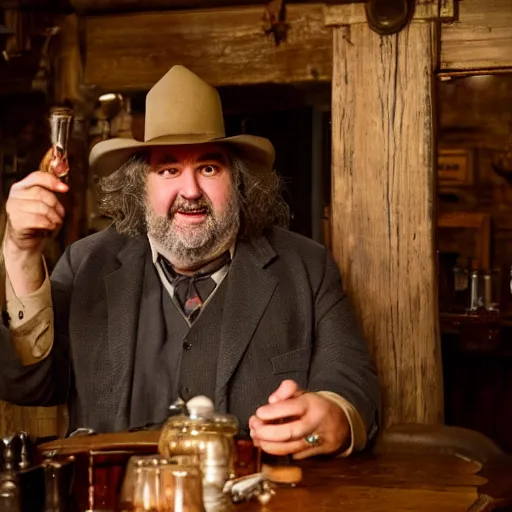 Prompt: Peter Jackson in a saloon