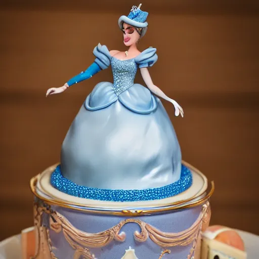 Blue Chibi Cinderella Cake - Between The Pages Blog