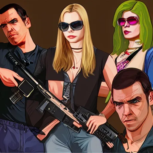 Image similar to Cara Delavigne as a GTA V character