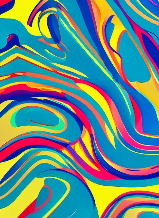 Image similar to ! dream an abstract animation still in the style of a 6 0's print ad, intricate and detailed, harmonic triadic color scheme, technicolor 4 k