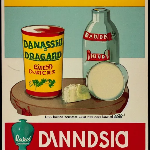 Prompt: year 1 9 2 8 commercial poster for danish margarine