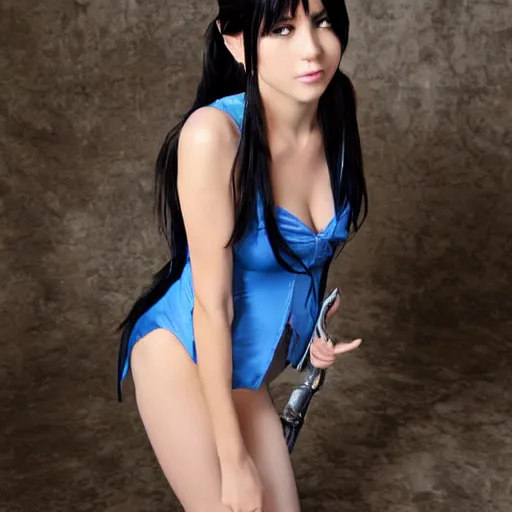 Image similar to supermodel as rinoa from final fantasy