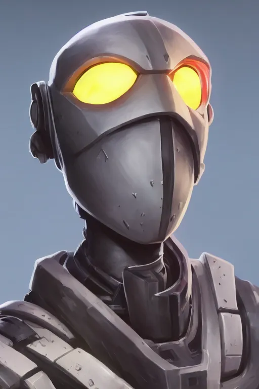 Image similar to epic mask helmet robot ninja portrait stylized as fornite style game design fanart by concept artist gervasio canda, behance hd by jesper ejsing, by rhads, makoto shinkai and lois van baarle, ilya kuvshinov, rossdraws global illumination radiating a glowing aura global illumination ray tracing hdr render in unreal engine 5