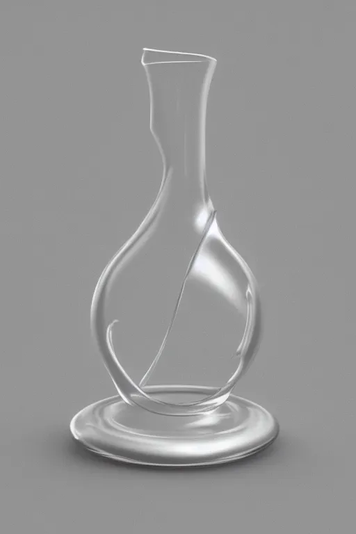 Image similar to klein bottle, 3 d render, octane render, blender, maya, white background, raytracing