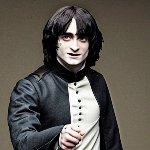 Prompt: daniel radcliffe as snape