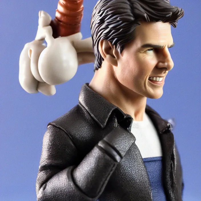 Image similar to tom cruise, a goodsmile figure of tom cruise, figurine, detailed product photo,