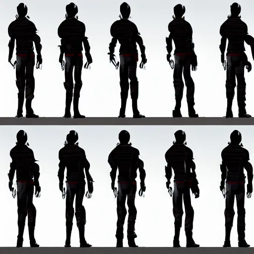 Prompt: One image consisting of ten images of width 80 and height 250 of a game character walking from left to right, the images has to be in sequence for animation, game art, hd, realism