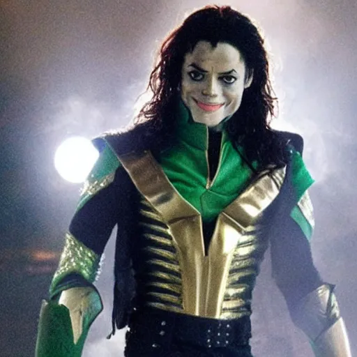 Prompt: Michael Jackson as Loki