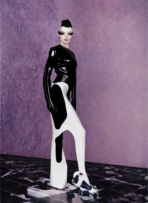 Prompt: Balenciaga photoshoot 2049 by nick knight