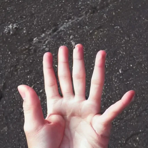 Image similar to a human hand that actually looks like a hand with 5 fingers photo