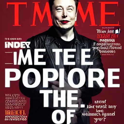 Image similar to Time person of the year: Elon Musk,