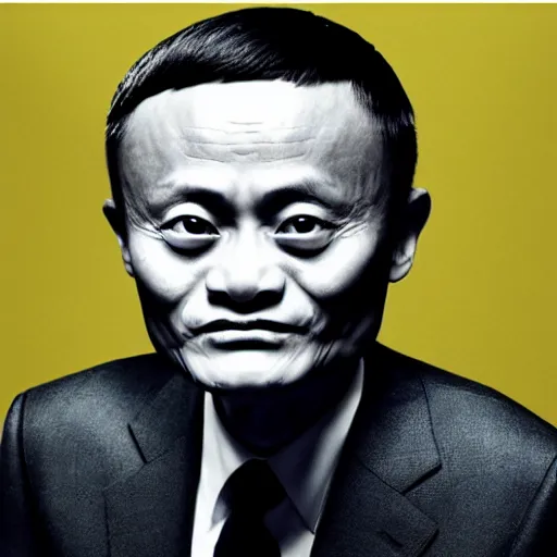 Image similar to jack ma tiny face enlarge cranium photo portrait