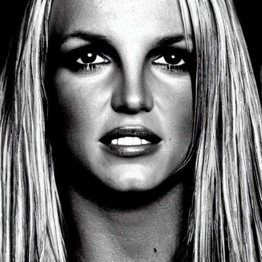 Prompt: britney spears by h. r. giger sharp focus. high contrast