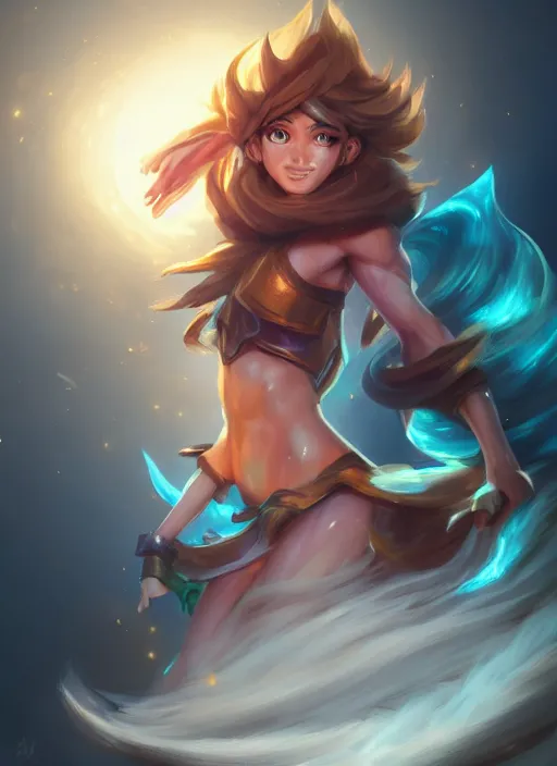 Image similar to taliyah, from league of legends, with abs, au naturel, athletic, perfect cosplay, symmetrical body, hyper detailed, digital art, trending in artstation, cinematic lighting, studio quality, smooth render, unreal engine 5 rendered, octane rendered, art style by klimt and nixeu and ian sprigger and wlop and krenz cushart