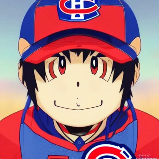 Image similar to anime Portrait of Youppi the Habs Montreal Canadiens Mascot as a very cute powerful and friendly pokemon, highly detailed anime, high evolution, 1990s, legendary, smooth, sharp focus, dynamic lighting, intricate, trending on ArtStation, illustration pokemon, art by WLOP