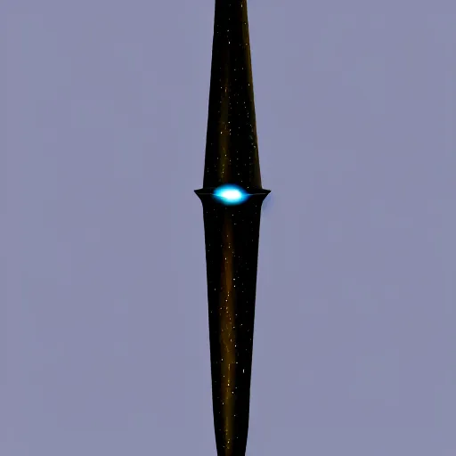 Image similar to concept art of a dagger made of black holes, black hole dagger, 8 k resolution