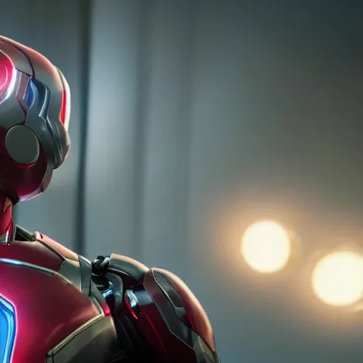 Image similar to still photo of marvel ultron, highly detailed, photorealistic portrait, bright studio setting, studio lighting, crisp quality and light reflections, unreal engine 5 quality render,