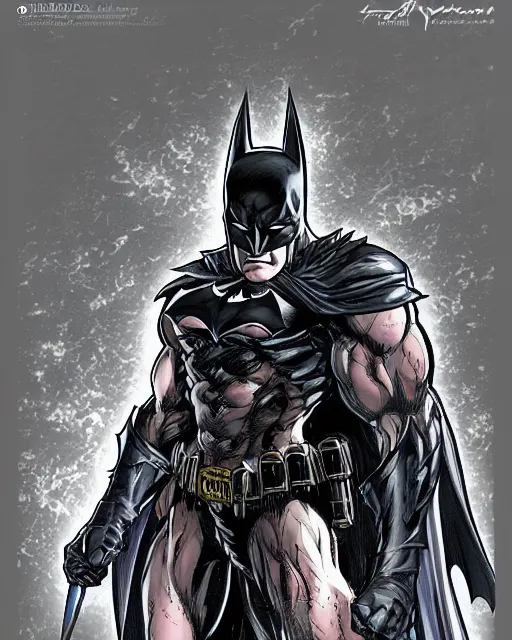 Prompt: Batman by Yoshitaka Amano 4k hyper detailed trending on artstation