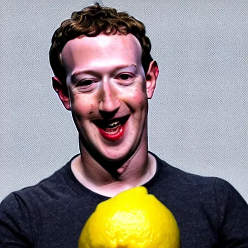 Image similar to Mark Zuckerberg is a lemon, Mark Zuckerberg lemon hybrid