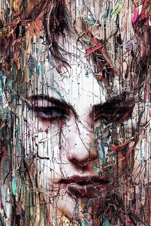 Prompt: the soul's endless plight to perfection, struggle and resolution, by carne griffiths and wadim kashin