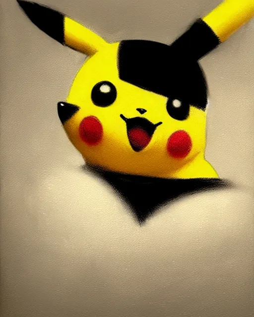 Prompt: pikachu. by casey baugh