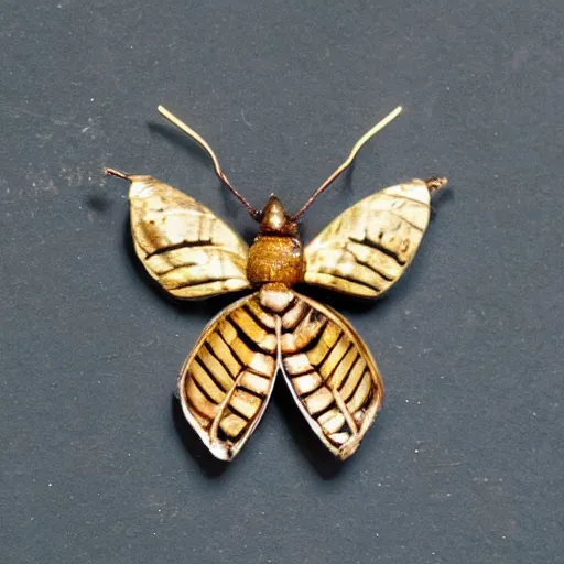 Prompt: jewelry made of insects