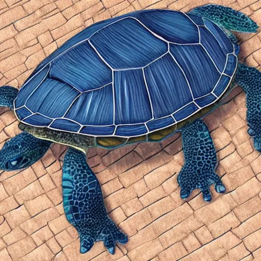 Prompt: turtle with fur, hyper realistic