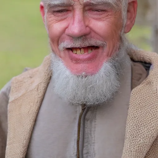 Image similar to a very ugly blond blue eyed old man