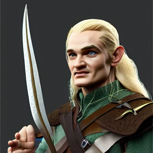 Image similar to legolas 1978 by bakshi, octane render, ue5, highly detailed, realistic, studio portrait