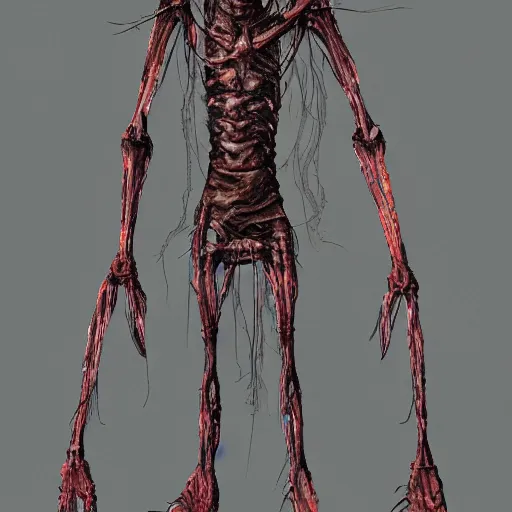 Image similar to monster made entirely out of legs inspired by scp