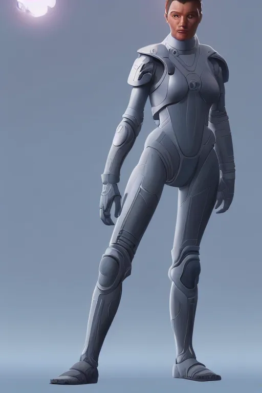 Image similar to a sci fi female character, highly detailed, digital painting, artstation, concept art, smooth, sharp focus, illustration, Unreal Engine 5, 8K, art by Ralph McQuarrie and Micheal Whelan