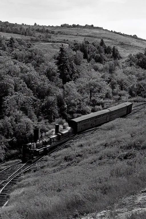 Image similar to Steam locomotive on the hill