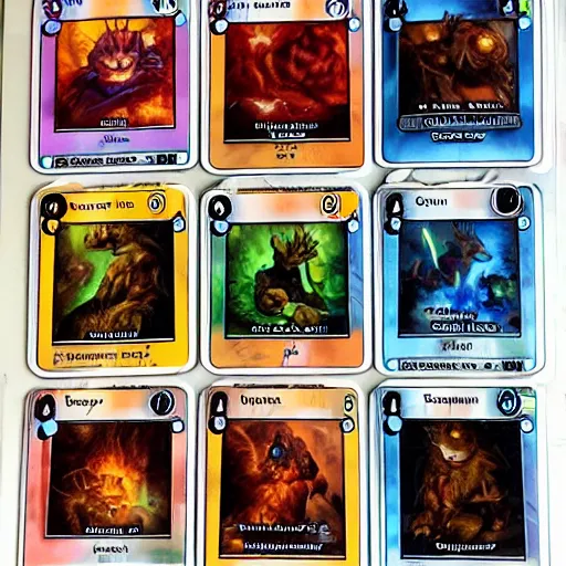 Image similar to Garfield magic the gathering cards