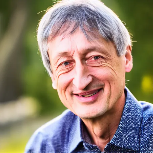 Prompt: portrait photo still of geoffrey hinton, 8 k, 8 5 mm f 1. 8